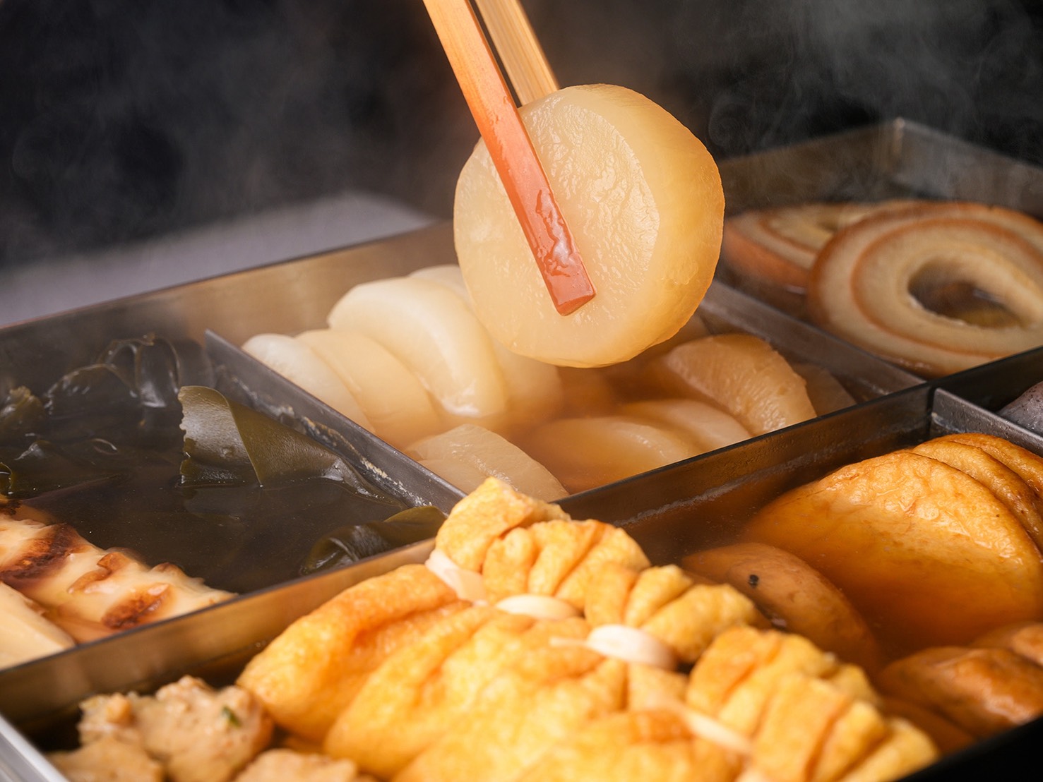 Oden with daikon in dashi broth